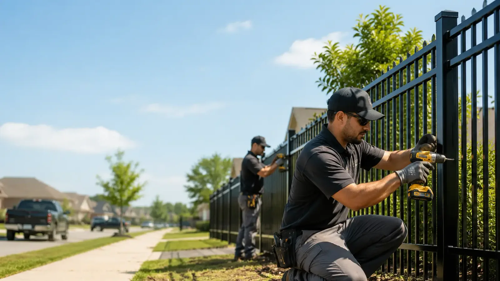 Metal Fence Installation in Aurora, NE